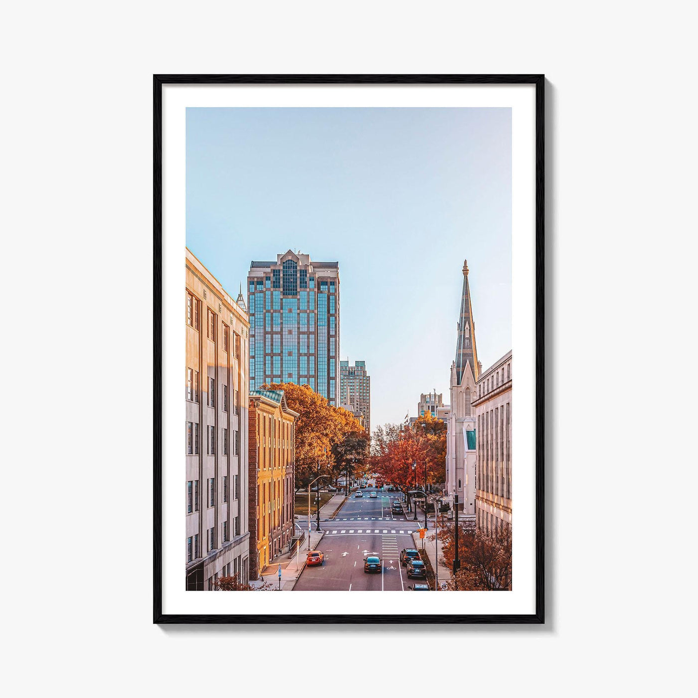 Raleigh Skyline Fine Art Photo Print, Downtown, NC, North Carolina, USA, Poster