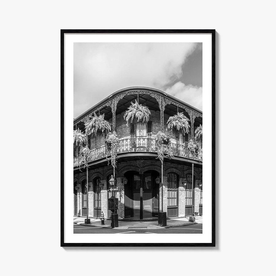New Orleans Black and White Fine Art Photo Print, French Quarter Louisiana Poster
