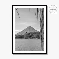 Ometepe Island Black and White Fine Art Photo Print, Concepcion Volcano, Nicaragua Poster
