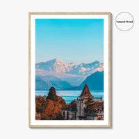 Lausanne Fine Art Photo Print, Lake Geneva, Vaud Switzerland Poster, Lac Leman, French Alps