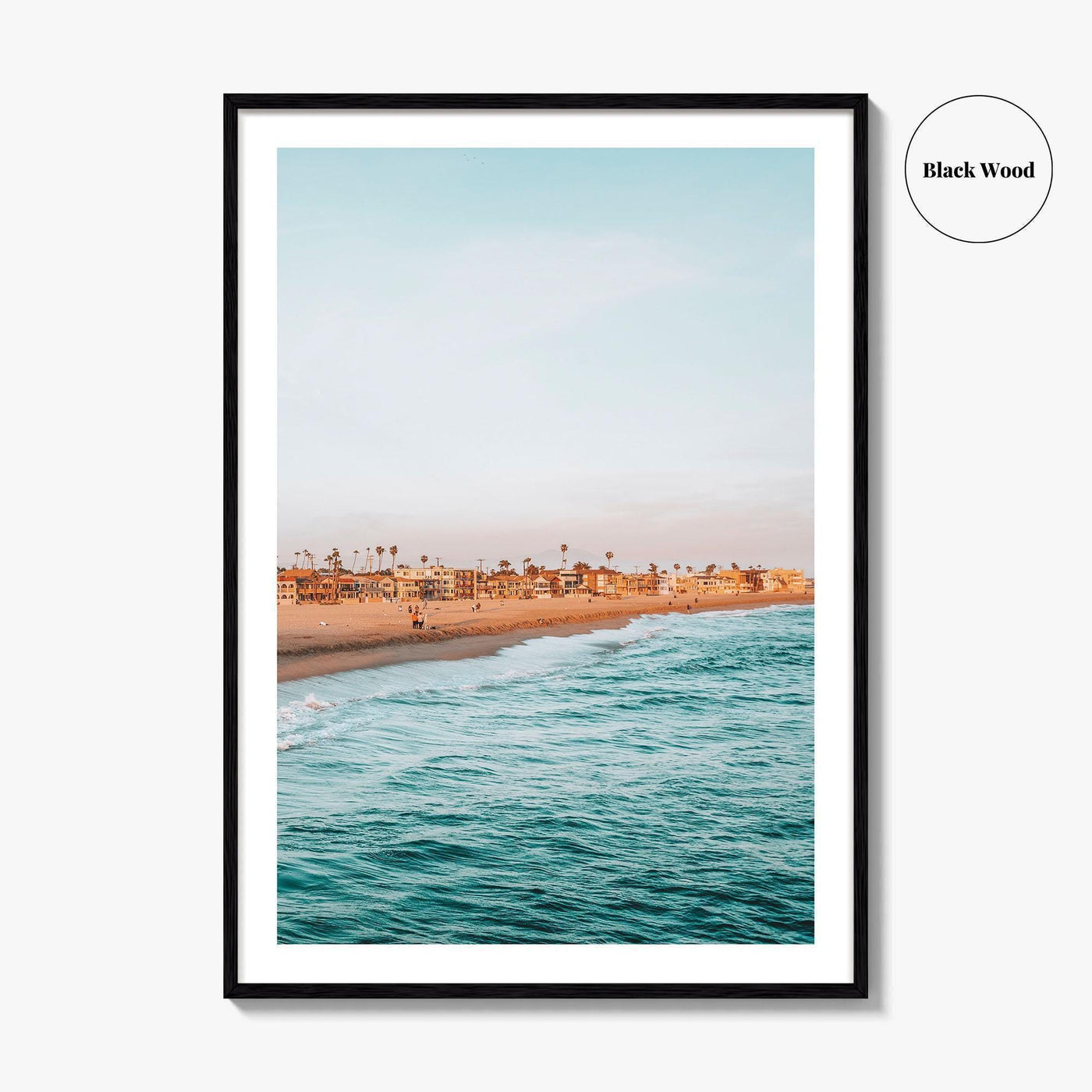 Seal Beach Fine Art Photo Print, Orange County California, Coastal Wall Decor Poster, USA