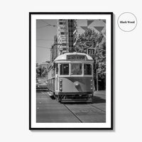 Melbourne Black and White Fine Art Photo Print, Victoria Australia, W Class Tram Poster