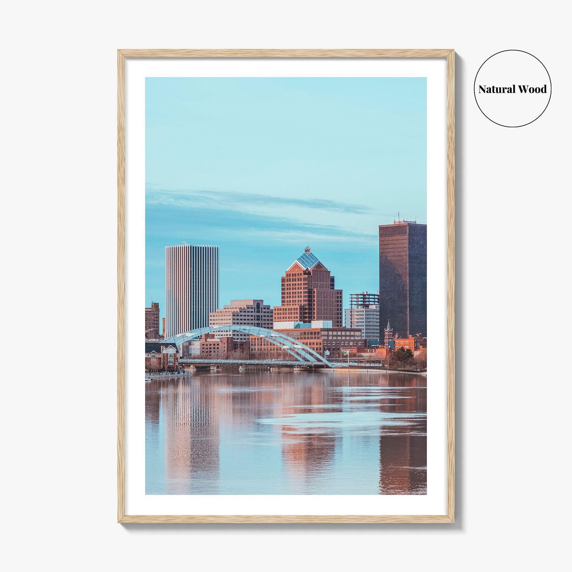 Rochester New York Skyline Fine Art Photo Print, NY Wall Poster, USA