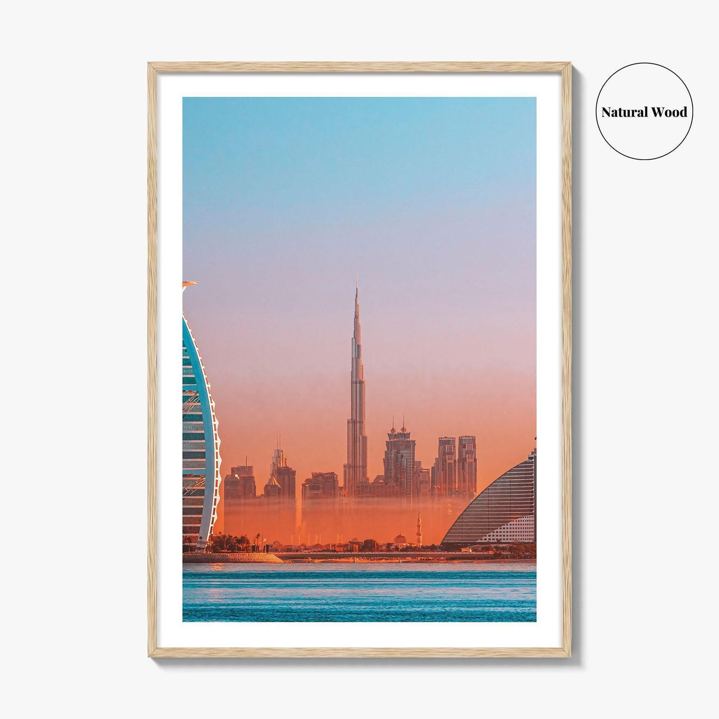 Dubai Skyline Fine Art Photo Print, Jumeirah Beach, United Arab Emirates, UAE, Poster