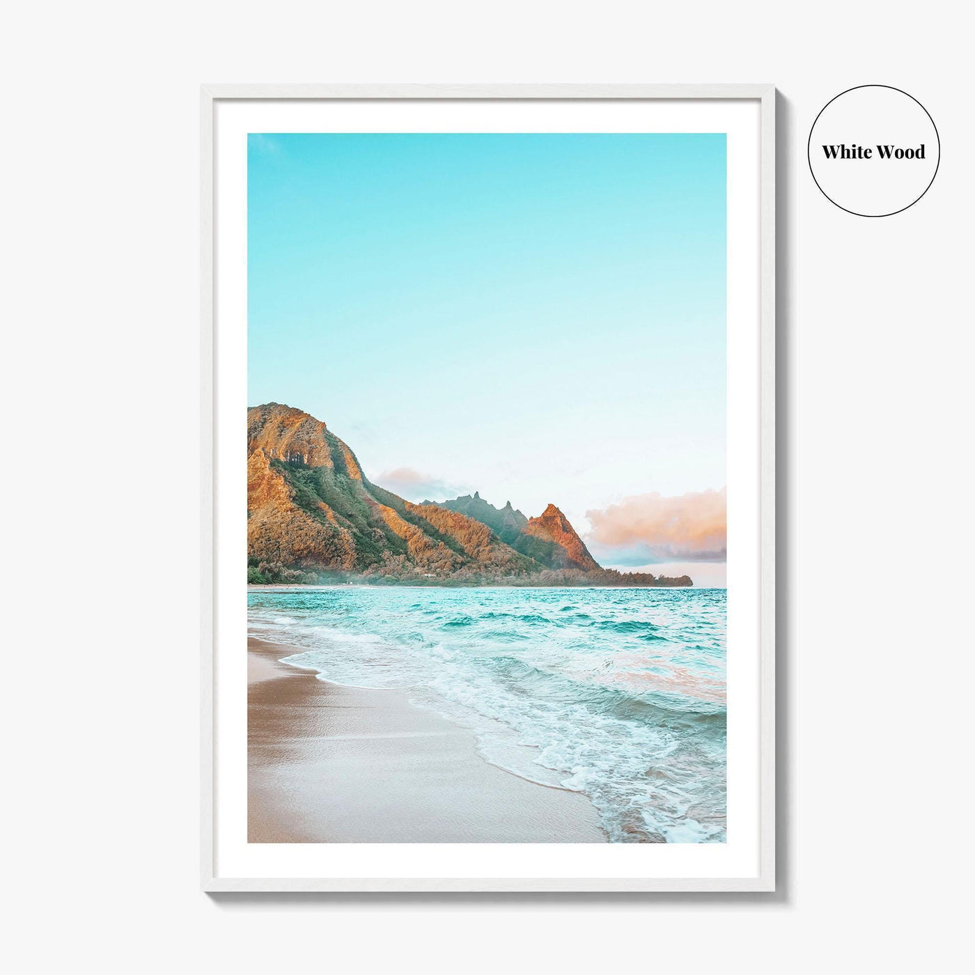 Tunnels Beach Fine Art Photo Print, Kauai Hawaii, Wall Art Poster, Hanalei, Haena