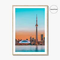 Toronto Skyline Fine Art Photo Print, Lake Ontario, Canada, Wall Decor Poster