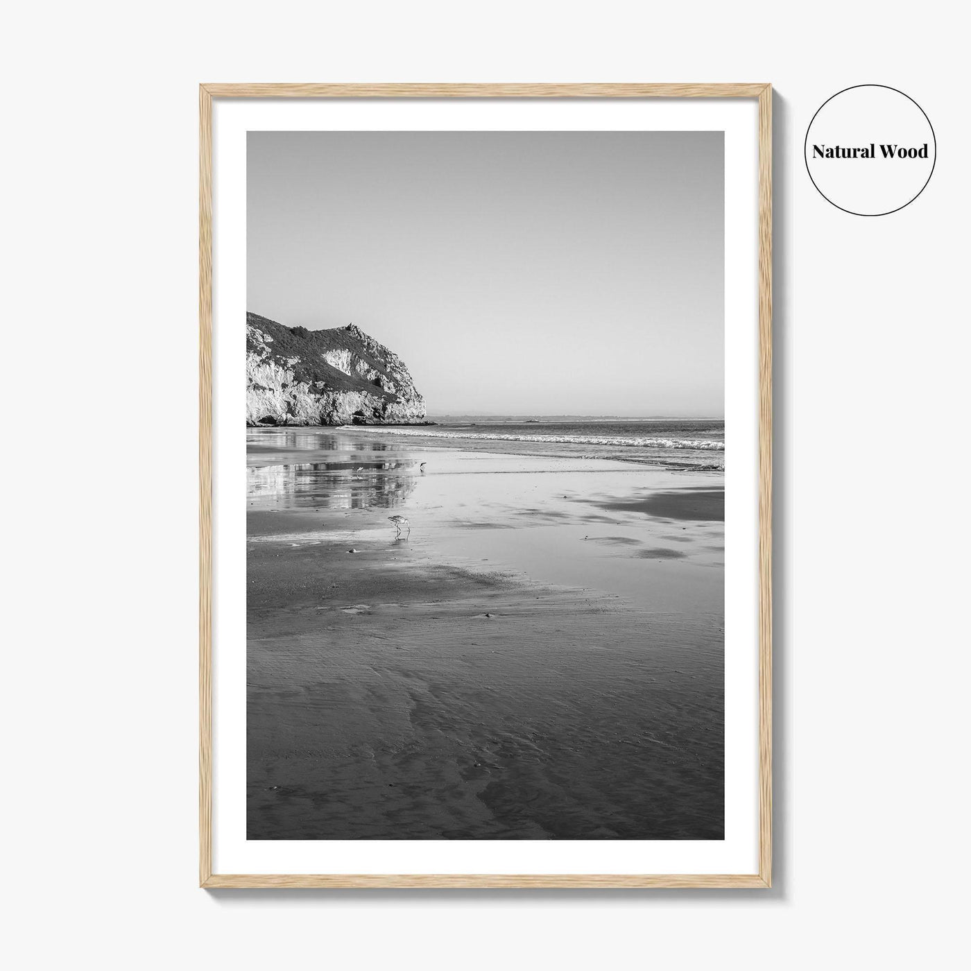 Avila Beach Black and White Fine Art Photo Print, San Luis Obispo California Poster