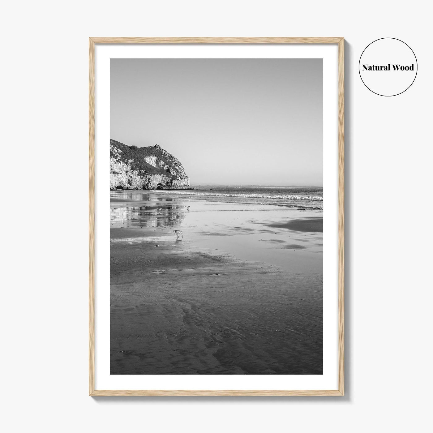 Avila Beach Black and White Fine Art Photo Print, San Luis Obispo California Poster