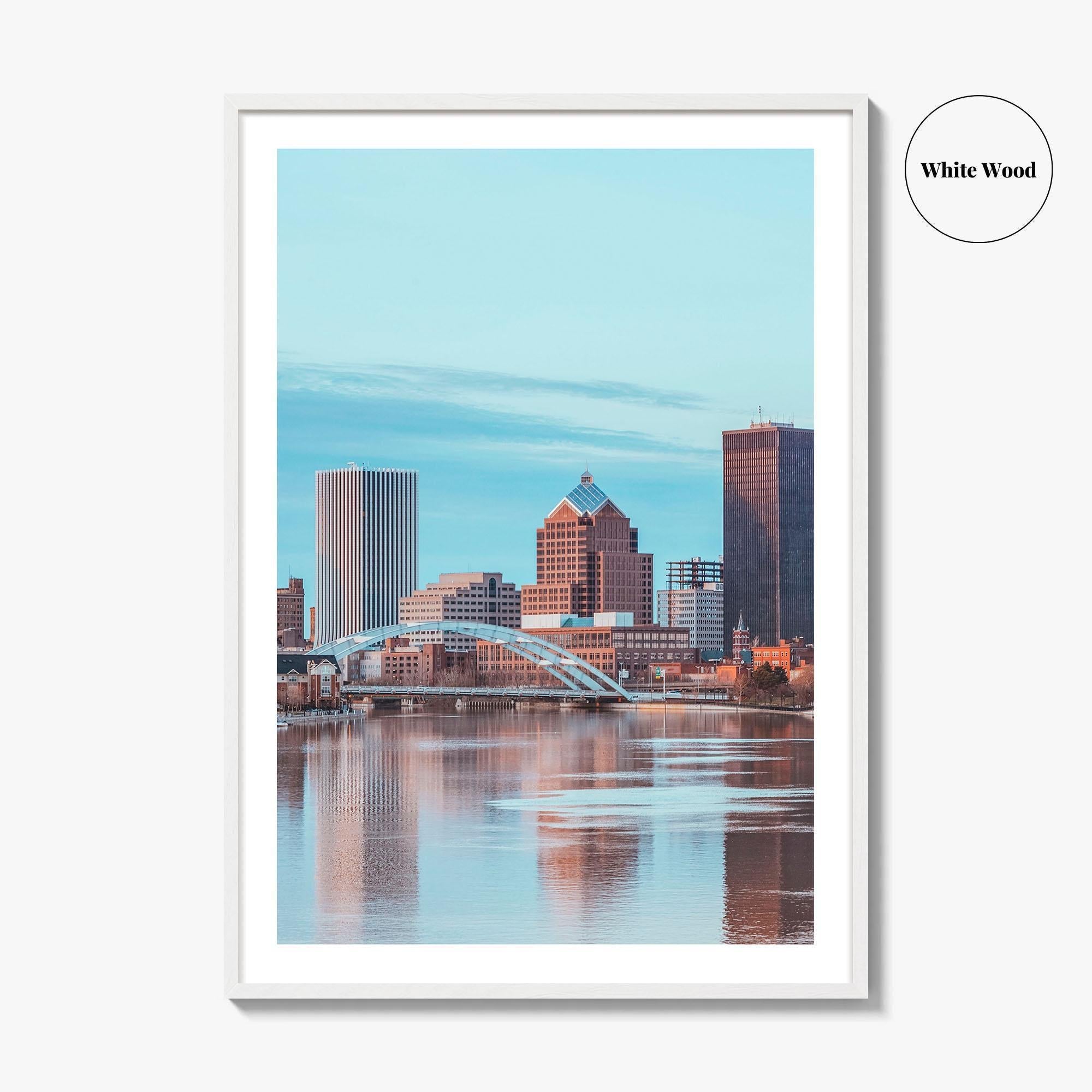 Rochester New York Skyline Fine Art Photo Print, NY Wall Poster, USA