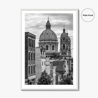Pittsburgh Black and White Fine Art Photo Print, Polish Hill Church Poster