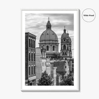 Pittsburgh Black and White Fine Art Photo Print, Polish Hill Church Poster