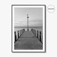 Lake Erie Black and White Fine Art Photo Print, Ohio Poster