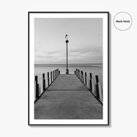 Lake Erie Black and White Fine Art Photo Print, Ohio Poster