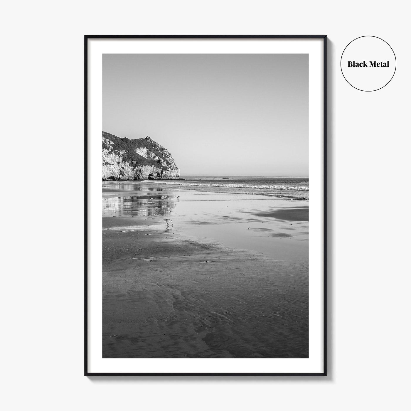 Avila Beach Black and White Fine Art Photo Print, San Luis Obispo California Poster