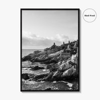 Haedong Yonggungsa Temple Black and White Fine Art Photo Print, Busan South Korea Poster