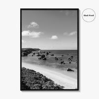 Okinawa Black and White Fine Art Photo Print, Japan Seascape Poster, Ryukyu Islands, Asia