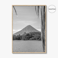 Ometepe Island Black and White Fine Art Photo Print, Concepcion Volcano, Nicaragua Poster