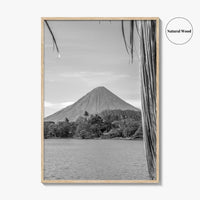 Ometepe Island Black and White Fine Art Photo Print, Concepcion Volcano, Nicaragua Poster
