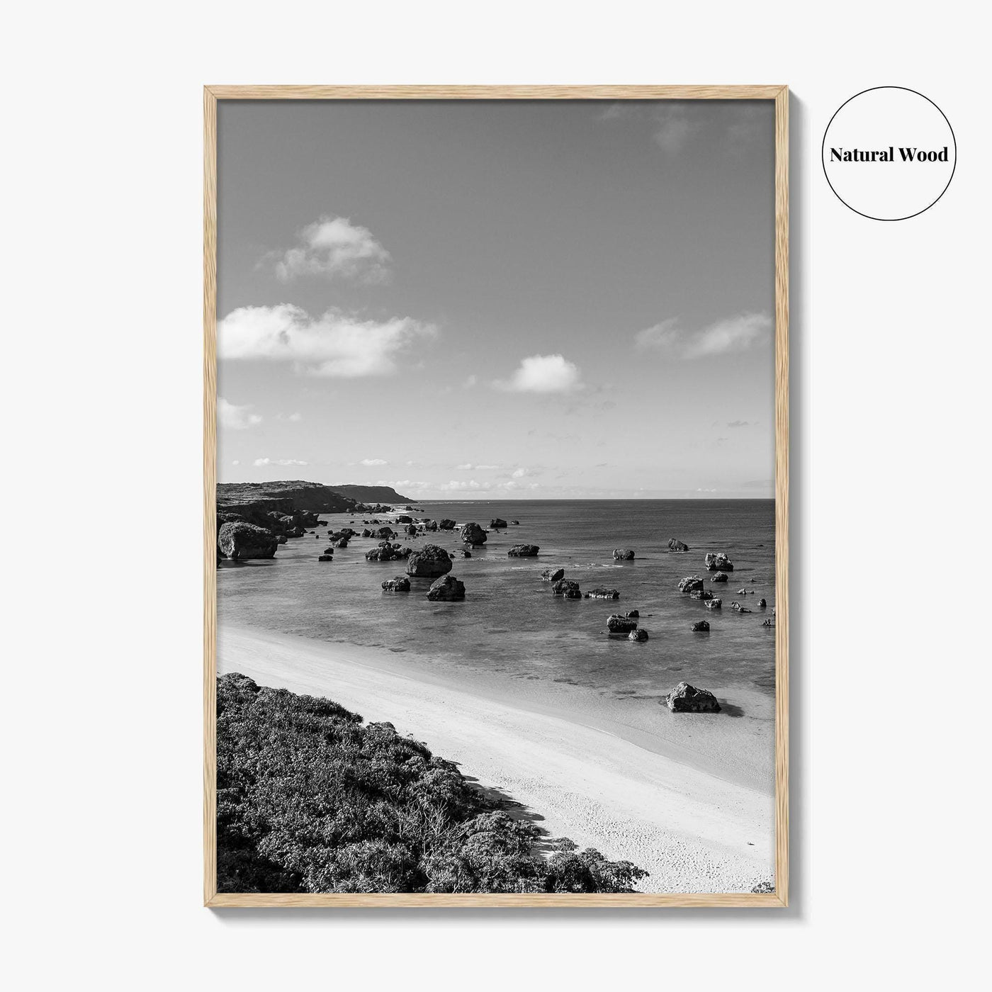 Okinawa Black and White Fine Art Photo Print, Japan Seascape Poster, Ryukyu Islands, Asia