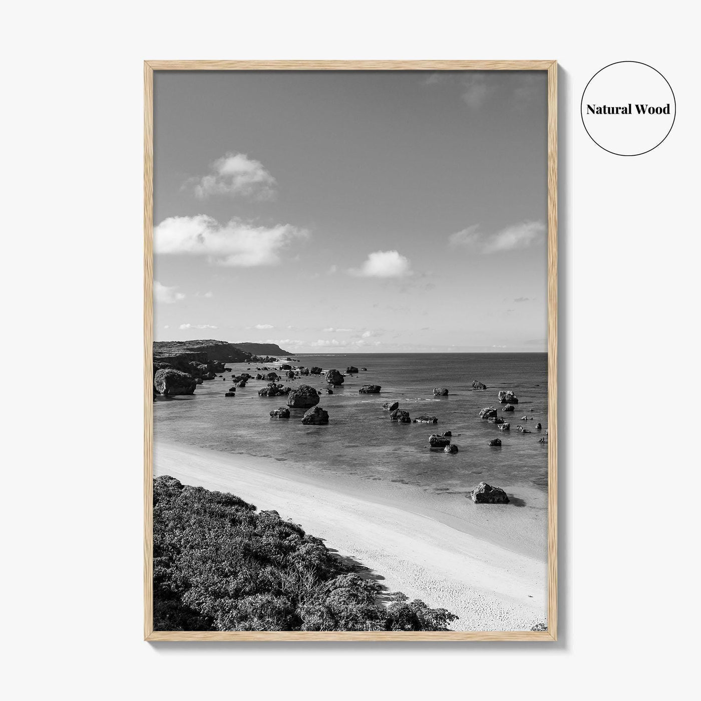 Okinawa Black and White Fine Art Photo Print, Japan Seascape Poster, Ryukyu Islands, Asia