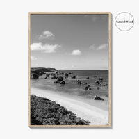 Okinawa Black and White Fine Art Photo Print, Japan Seascape Poster, Ryukyu Islands, Asia