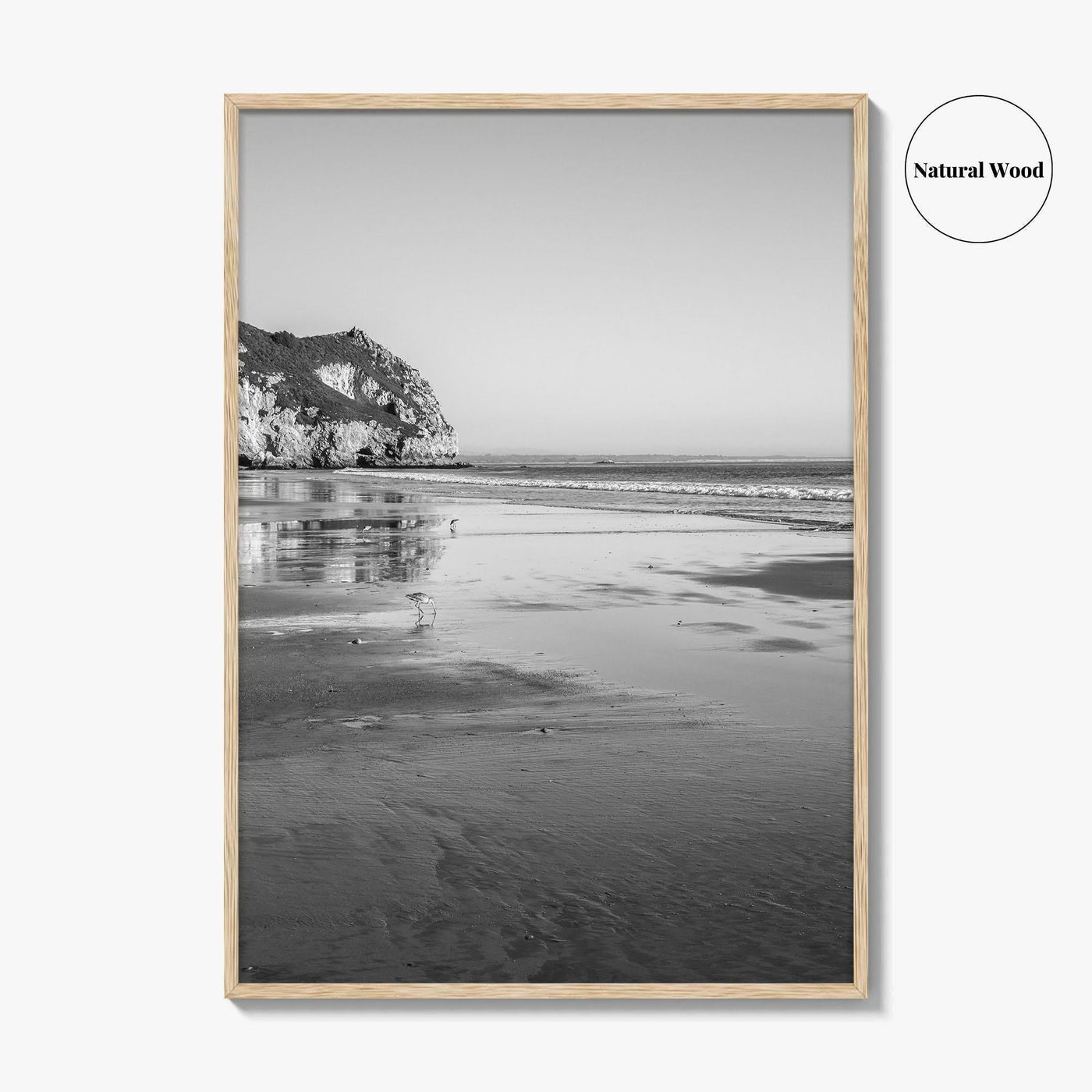 Avila Beach Black and White Fine Art Photo Print, San Luis Obispo California Poster
