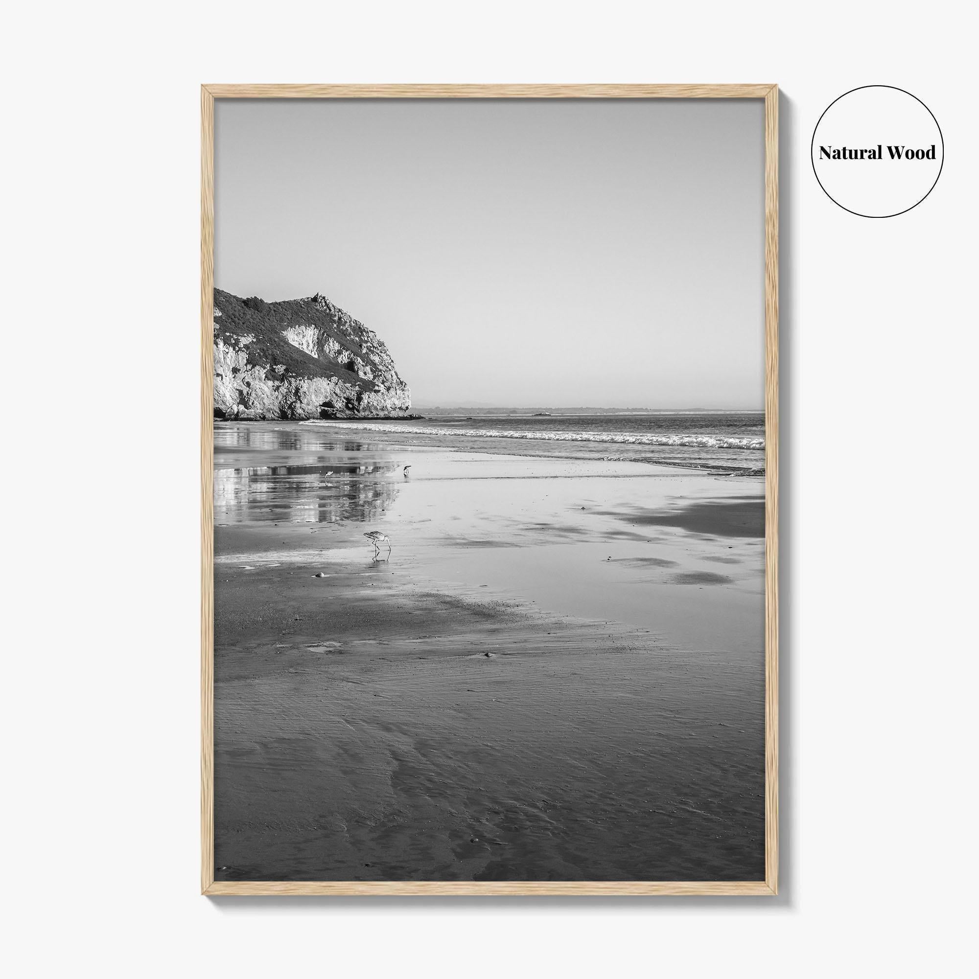 Avila Beach Black and White Fine Art Photo Print, San Luis Obispo California Poster