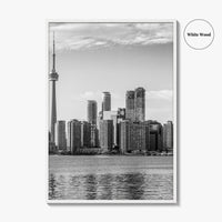 Toronto Skyline Black and White Fine Art Photo Print, Wall Poster, Ontario Canada