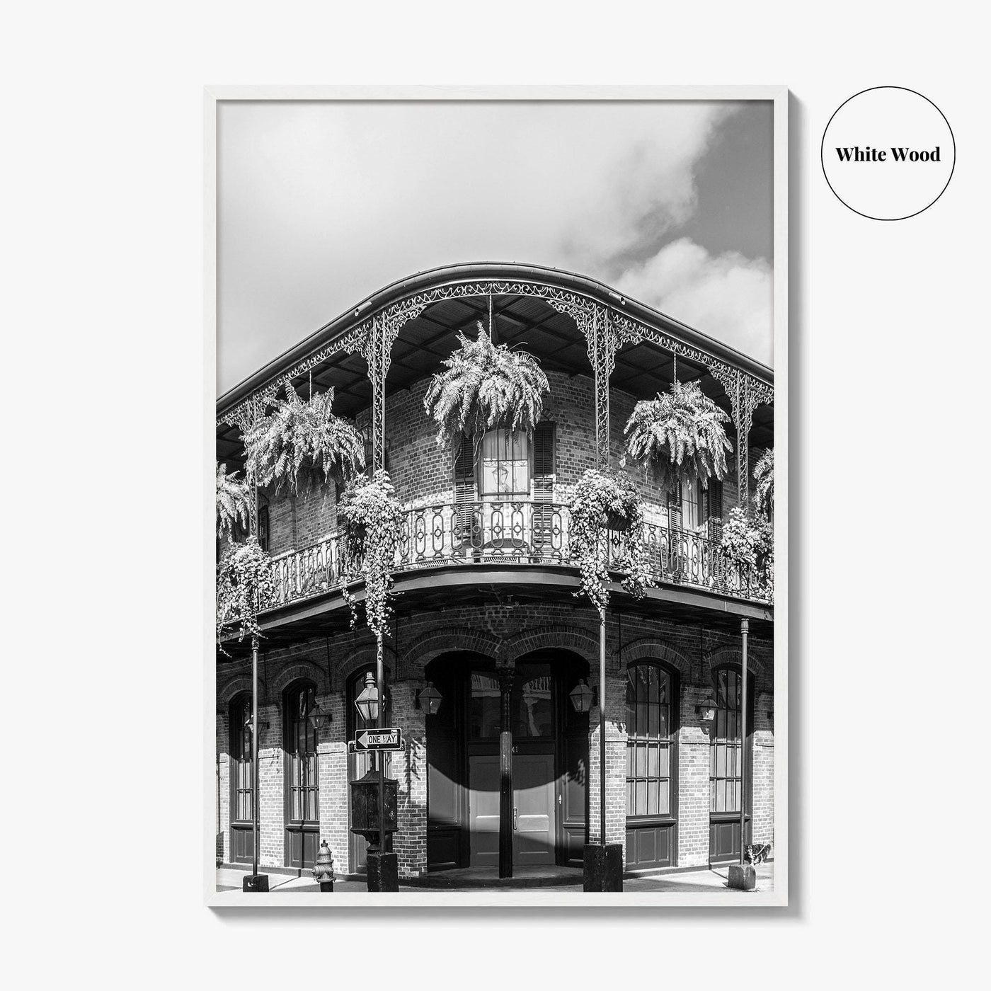 New Orleans Black and White Fine Art Photo Print, French Quarter Louisiana Poster