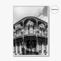 New Orleans Black and White Fine Art Photo Print, French Quarter Louisiana Poster