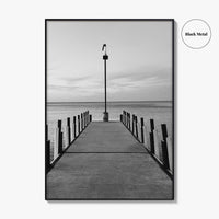 Lake Erie Black and White Fine Art Photo Print, Ohio Poster