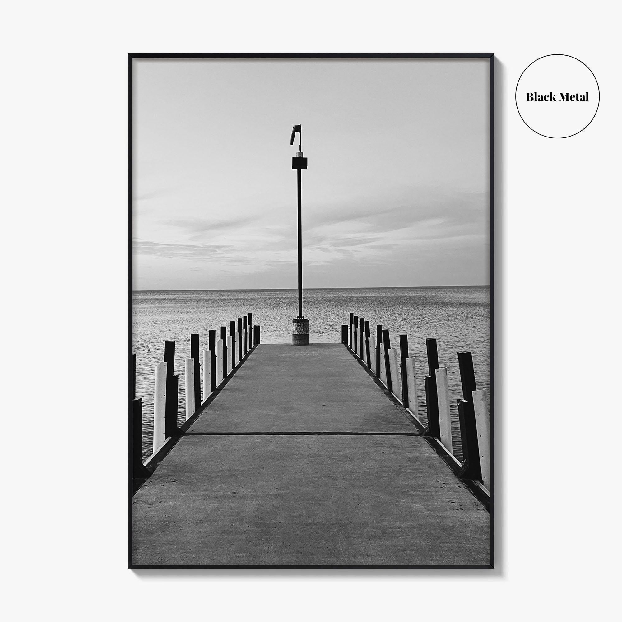 Lake Erie Black and White Fine Art Photo Print, Ohio Poster