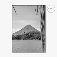 Ometepe Island Black and White Fine Art Photo Print, Concepcion Volcano, Nicaragua Poster