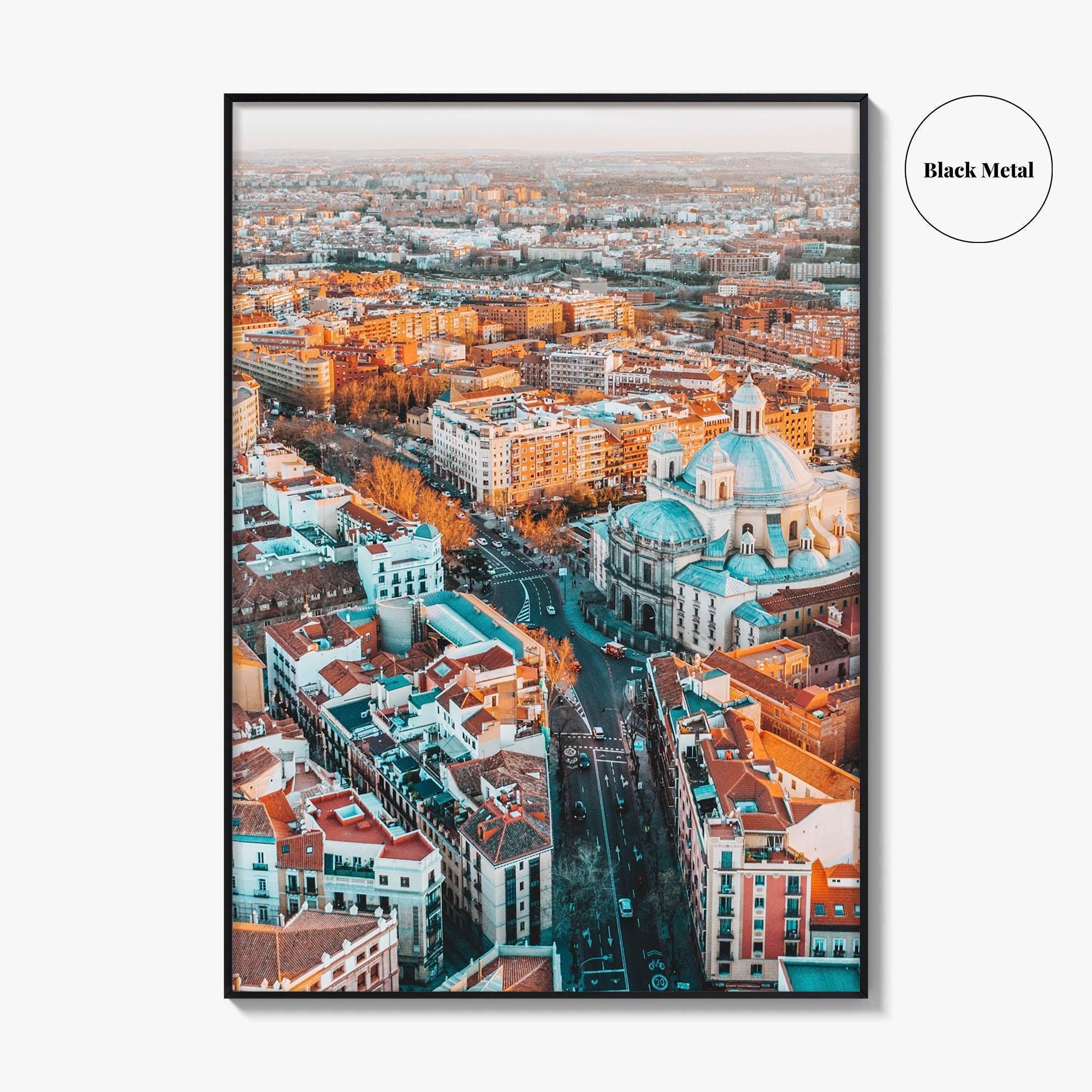 Madrid Fine Art Photo Print, Aerial View, La Latina Spain Poster