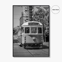 Melbourne Black and White Fine Art Photo Print, Victoria Australia, W Class Tram Poster