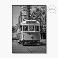 Melbourne Black and White Fine Art Photo Print, Victoria Australia, W Class Tram Poster
