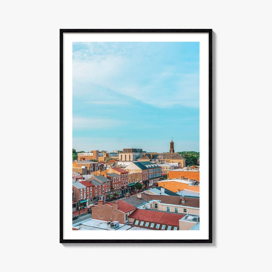 West Chester Blue Fine Art Photo Print, Pennsylvania, Chester County, Aerial Poster, USA