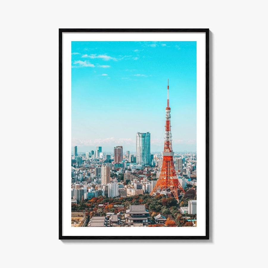 Tokyo Fine Art Photo Print, Tokyo Tower Japan Wall Poster