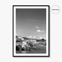 St Thomas Black and White Fine Art Photo Print, Harbor, USVI, Caribbean, Wall Decor