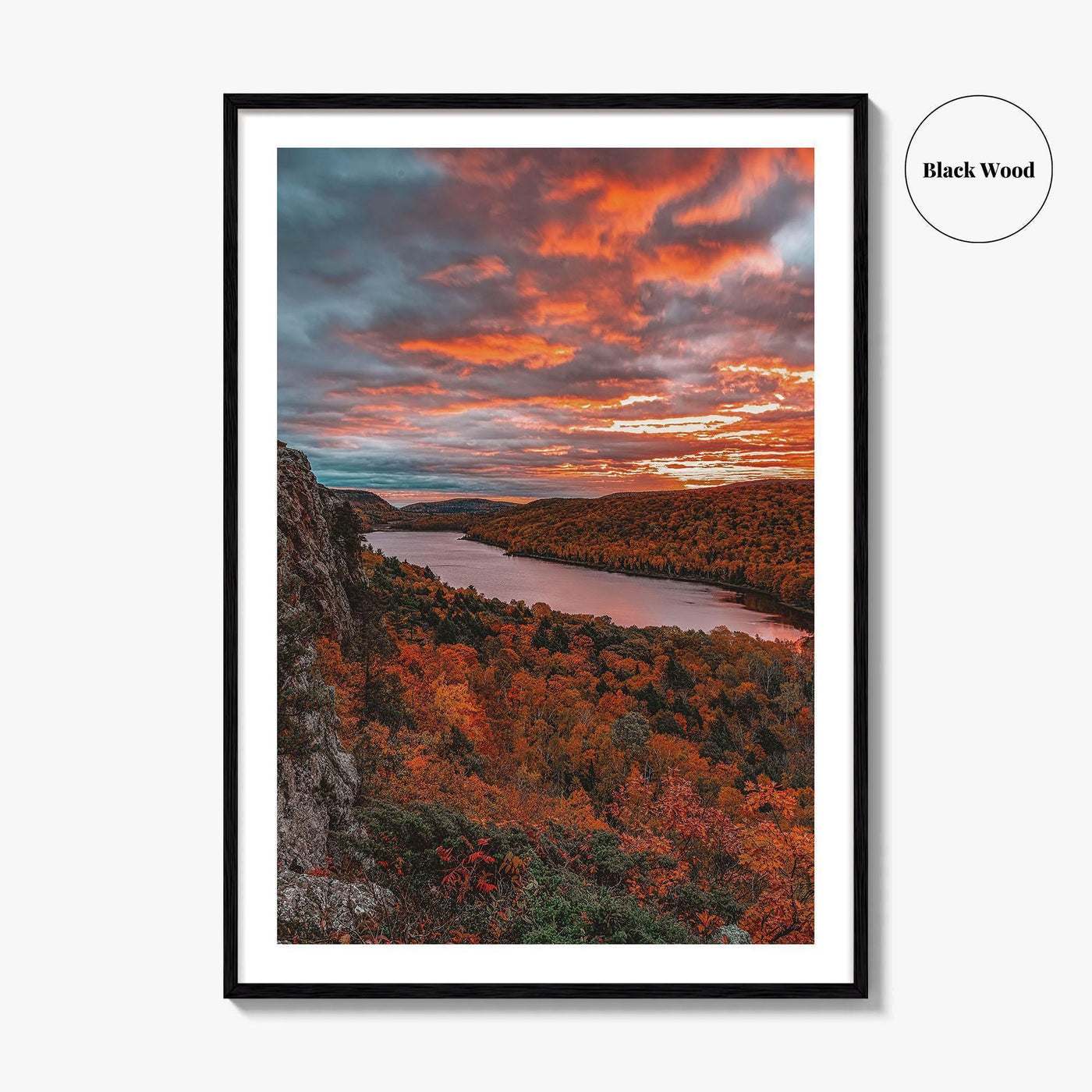 Lake of the Clouds Fine Art Photo Print, Porcupine Mountains, UP Michigan, Poster