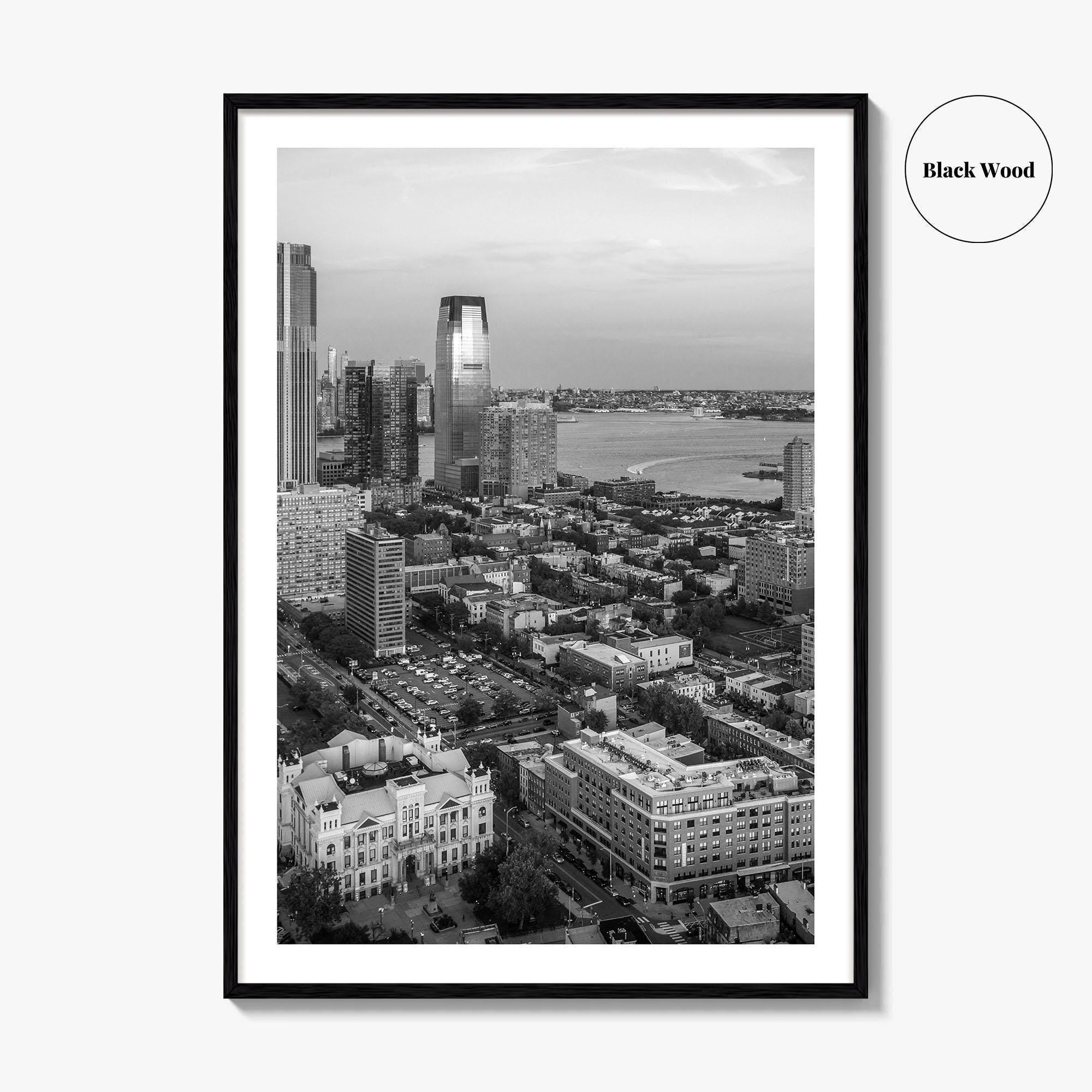 Jersey City Black and White Fine Art Photo Print, NJ Poster, USA Wall Decor