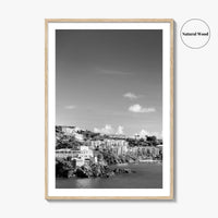St Thomas Black and White Fine Art Photo Print, Harbor, USVI, Caribbean, Wall Decor