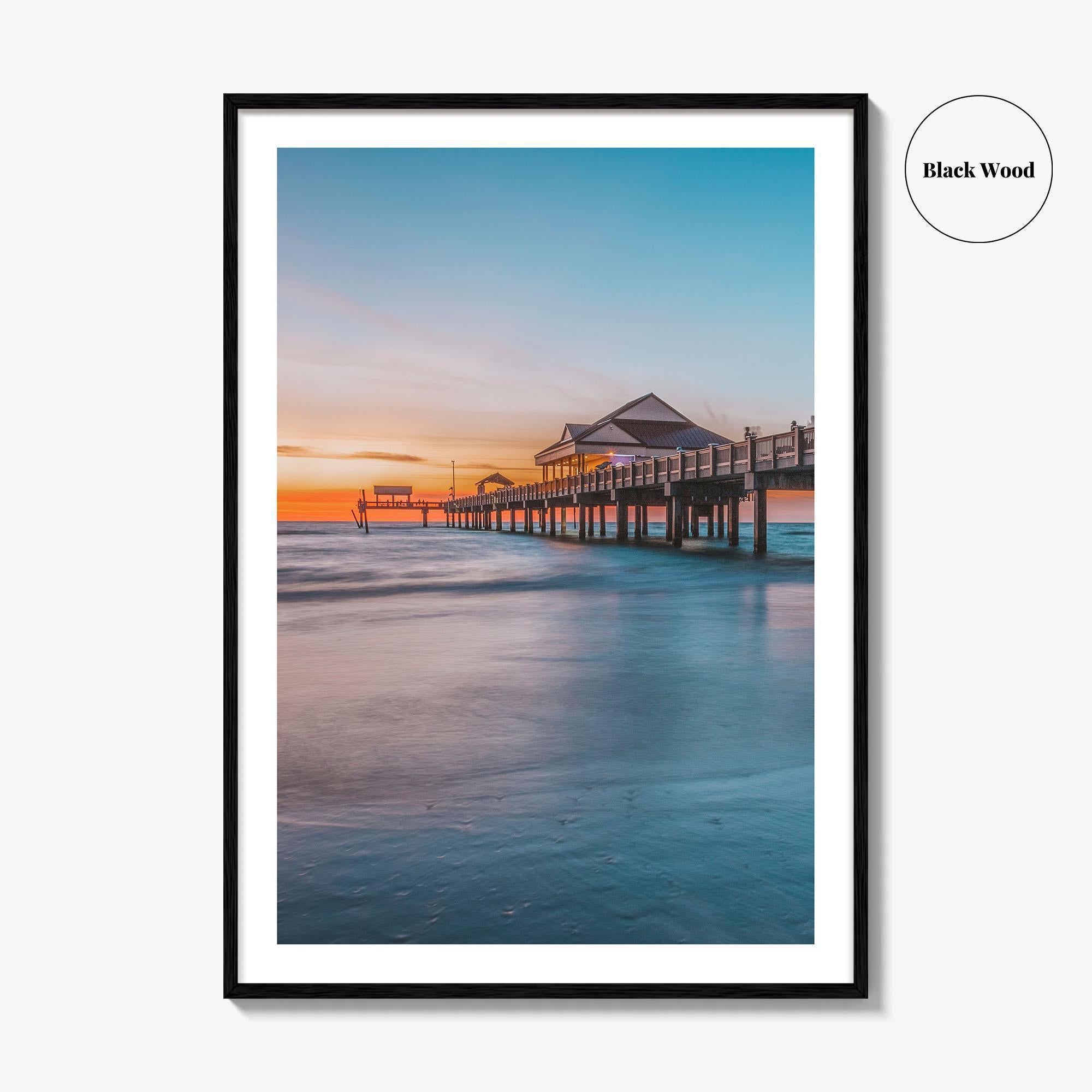 Clearwater Beach Fine Art Photo Print, Pier, Florida, USA, Wall Decor, Poster