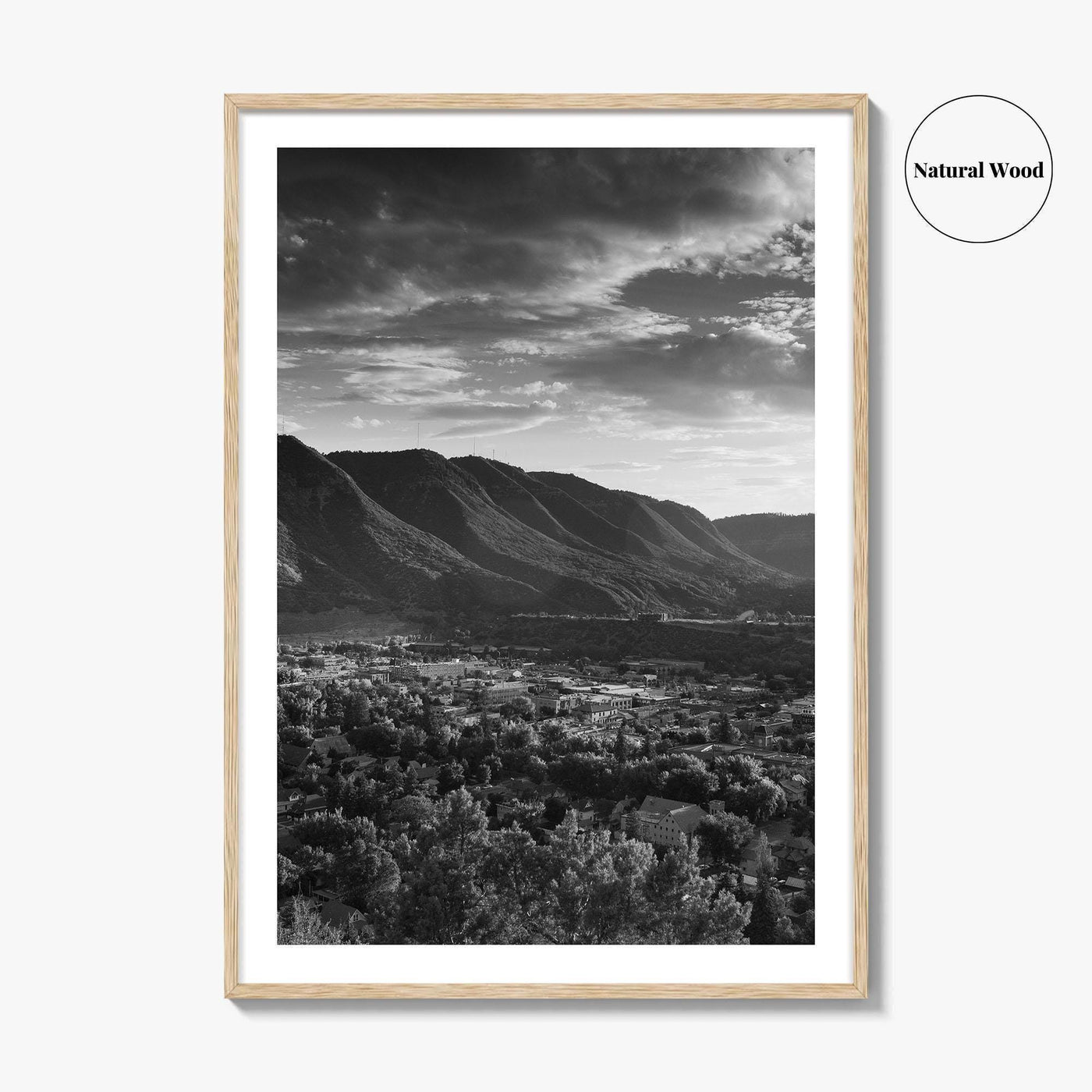 Durango Black and White Fine Art Photo Print, Rocky Mountains Poster, Colorado Poster