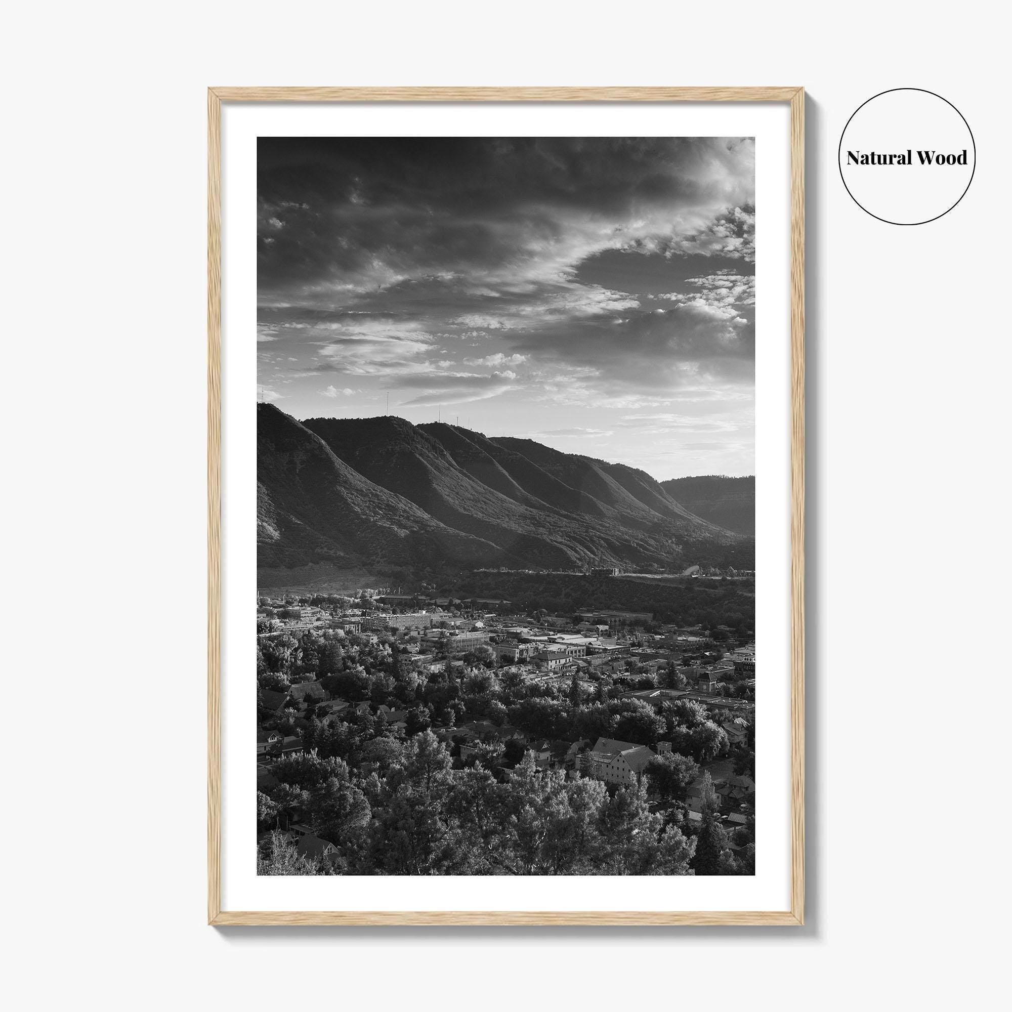 Durango Black and White Fine Art Photo Print, Rocky Mountains Poster, Colorado Poster