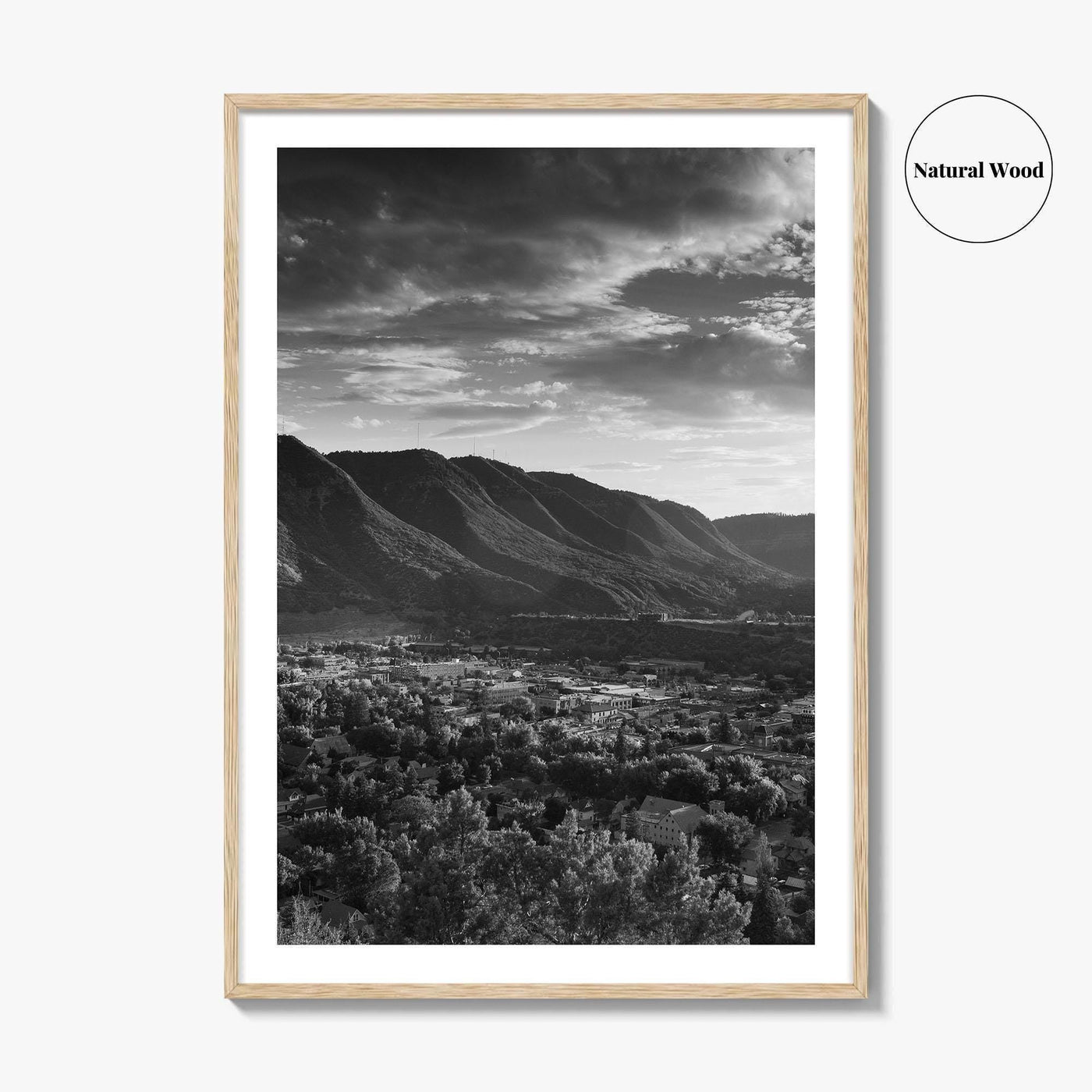 Durango Black and White Fine Art Photo Print, Rocky Mountains Poster, Colorado Poster