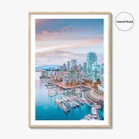 Vancouver Skyline Fine Art Photo Print, Stanley Park, Coal Harbour, Aerial, BC, Canada, Poster