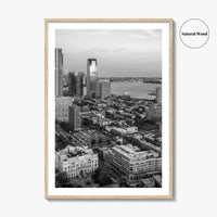 Jersey City Black and White Fine Art Photo Print, NJ Poster, USA Wall Decor