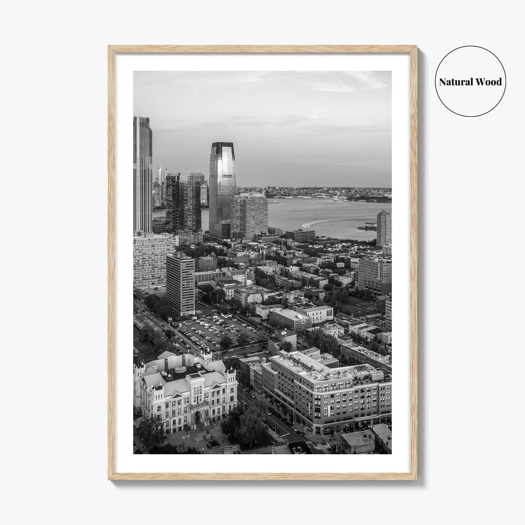 Jersey City Black and White Fine Art Photo Print, NJ Poster, USA Wall Decor