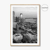 Jersey City Black and White Fine Art Photo Print, NJ Poster, USA Wall Decor